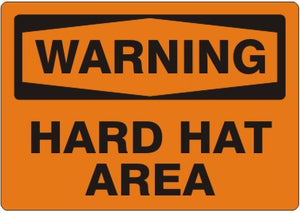 Warning Hard Hat Area Signs | W-9665