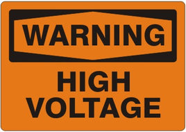 Warning High Voltage Signs | W-9666