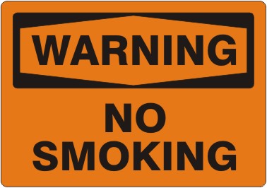 Warning No Smoking Signs | W-9669