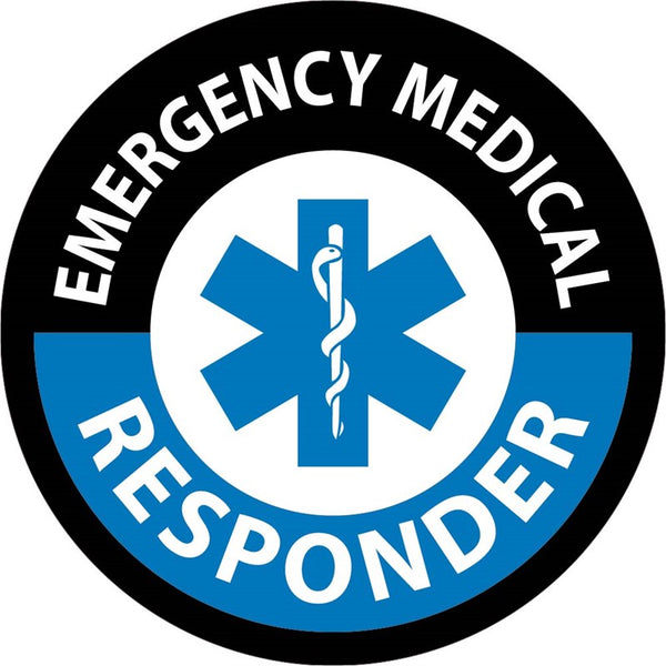 HARD HAT EMBLEM, EMERGENCY MEDICAL RESPONDER, 2