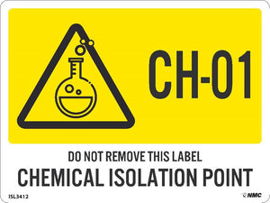 Chemical Isolation Point Labels Sequential Numbering 1-10