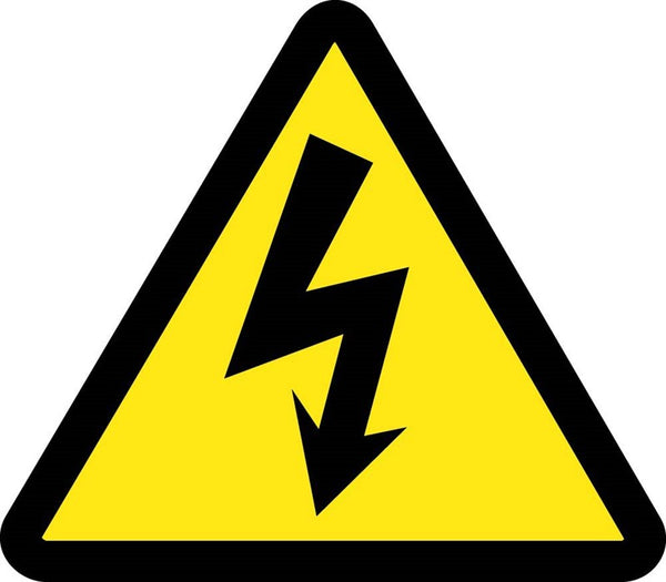 LABEL, GRAPHIC FOR ELECTRIC VOLTAGE HAZARD, 2IN DIA, PS VINYL