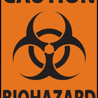 Caution Biohazard With Graphic Eco Biohazard Signs Available In Different Sizes and Materials