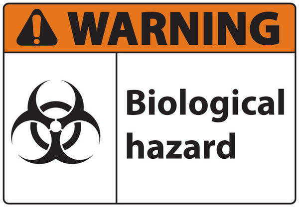 Warning Biological Hazard Eco Biohazard Signs Available In Different Sizes and Materials