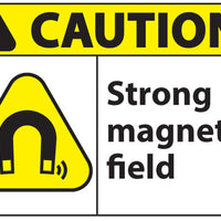 Caution Strong Magnetic Field With Graphic Eco Radiation and X-Ray Signs Available In Different Sizes and Materials