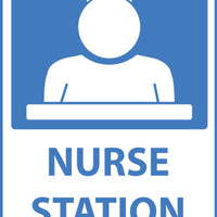 Nurse Station With Graphic Eco Health Safety Signs Available In Different Sizes and Materials