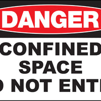 Confined Space Do Not Enter Eco Danger Signs Available In Different Sizes and Materials