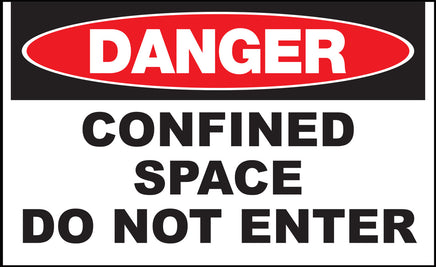 Confined Space Do Not Enter Eco Danger Signs Available In Different Sizes and Materials
