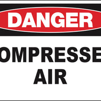 Compressed Air Eco Danger Signs Available In Different Sizes and Materials