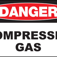 Compressed Gas Eco Danger Signs Available In Different Sizes and Materials