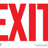 Exit Eco Fire and Exit Safety Signs Available In Different Sizes and Materials