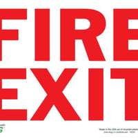 Fire Exit Eco Fire and Exit Safety Signs Available In Different Sizes and Materials