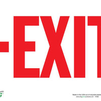 Exit Leftt Arrow Eco Fire and Exit Safety Signs Available In Different Sizes and Materials