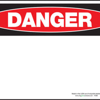 Danger Header Only Eco Danger Signs Available In Different Sizes and Materials