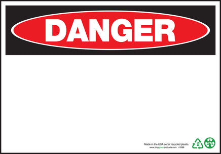 Danger Header Only Eco Danger Signs Available In Different Sizes and Materials