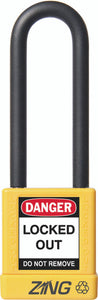 RecycLock Padlock, Keyed Different, 3" Shackle and 1.75" Body - Yellow