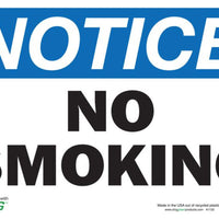 No Smoking Eco Notice Signs Available In Different Sizes and Materials