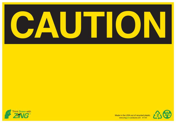 Falling Material Eco Caution Signs Available In Different Sizes and Materials