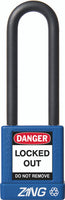 RecycLock Padlock, Keyed Different, 3" Shackle and 1.75" Body - Blue
