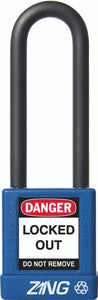 RecycLock Padlock, Keyed Different, 3" Shackle and 1.75" Body - Blue
