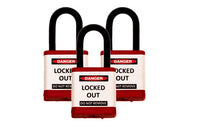 700 Series Padlocks Keyed Alike 1.5 Inch Shackle - Red
