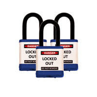 700 Series Padlocks Keyed Alike 1.5 Inch Shackle - Blue