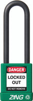 RecycLock Padlock, Keyed Different, 3" Shackle and 1.75" Body - Green
