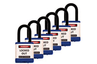 700 Series Padlocks Keyed Alike 1.5 Inch Shackle - Blue
