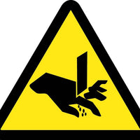 LABEL, GRAPHIC FOR CUT OR SEVER HAZARD, 4IN DIA, PS VINYL