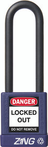 RecycLock Padlock, Keyed Different, 3" Shackle and 1.75" Body - Purple