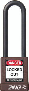 RecycLock Padlock, Keyed Different, 3" Shackle and 1.75" Body - Brown