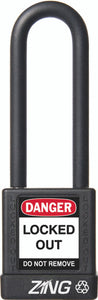 RecycLock Padlock, Keyed Different, 3" Shackle and 1.75" Body - Black