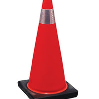 28" Orange Parking Cone with collar