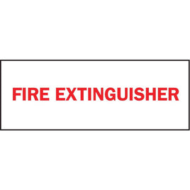 Fire Extinguisher Inside Red On White Eco Fire and Exit Safety Signs | 1900S