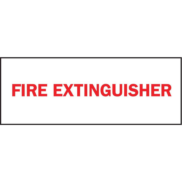 Fire Extinguisher Inside Red On White Eco Fire and Exit Safety Signs | 1900S