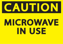 Caution Microwave In Use Eco Radiation and X-Ray Signs Available In Different Materials | 1909