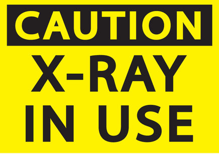X-Ray In Use Eco Radiation and X-Ray Signs Available In Different Materials | 1936