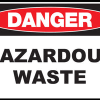 Hazardous Waste Eco Danger Signs Available In Different Sizes and Materials