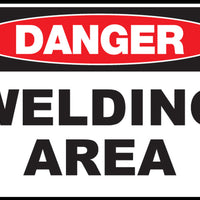 Welding Area Eco Danger Signs Available In Different Sizes and Materials