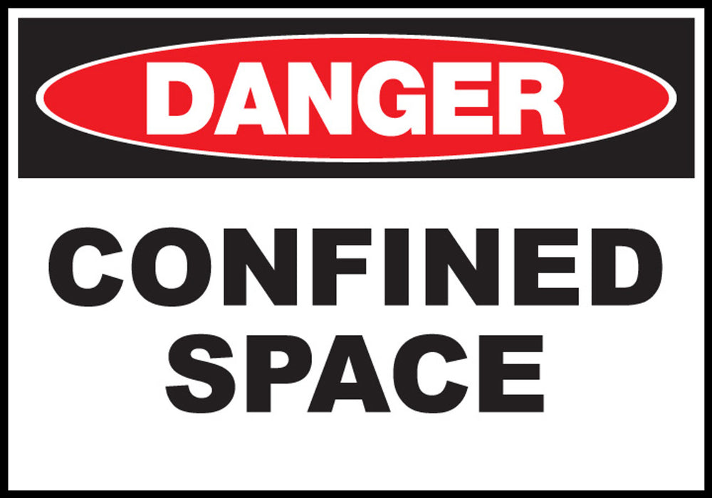 Confined Space Eco Danger Signs Available In Different Sizes and Materials