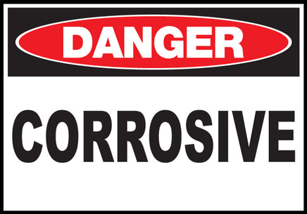 Corrosive Eco Danger Signs Available In Different Sizes and Materials