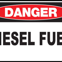 Diesel Fuel Eco Danger Signs Available In Different Sizes and Materials