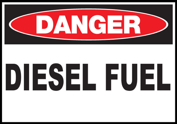 Diesel Fuel Eco Danger Signs Available In Different Sizes and Materials