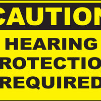 Hearing Protection Required Eco Caution Signs Available In Different Sizes and Materials