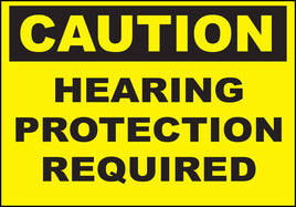 Hearing Protection Required Eco Caution Signs Available In Different Sizes and Materials