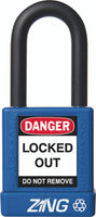 RecycLock Padlock, Keyed Different, 1.5" Shackle and 1.75" Body - Blue
