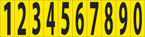 NUMBER CARD, 2" 0-9 (10 NUMBERS/CARD), PS CLOTH
