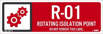 Rotating Isolation Point Labels Sequential Numbering 1-10