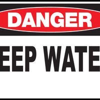 Danger Deep Water Eco Agriculture Signs Available In Different Materials