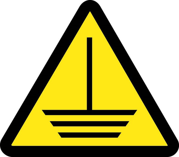 LABEL, GRAPHIC FOR ELECTRIC GROUND HAZARD, 2IN DIA, PS VINYL